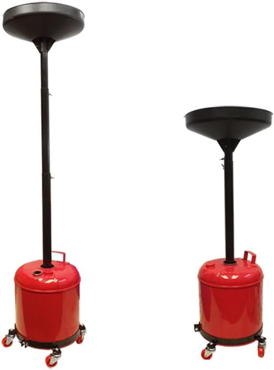 Amazon Com Portable 5 Gallon Telescopic Oil Drain Dolly Oil Lift Drain Tank 67 Lift Cap Automotive