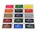 Miraclekoo Craft Ink Pad Stamps Partner Set of 15 DIY Assorted Color