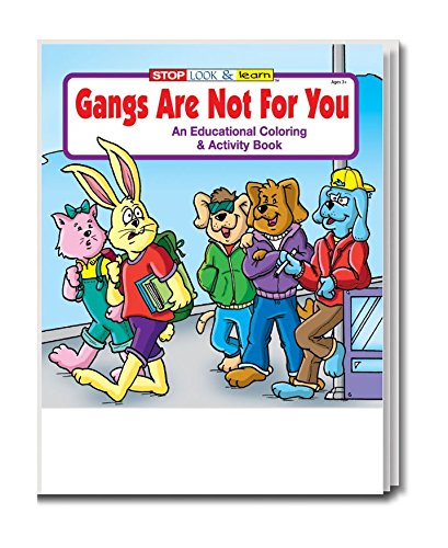 Gangs are Not For You Kid's Coloring & Activity Books in Bulk (25-pack)