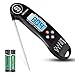 GEEKHOM Instant Read Thermometer, Electronic Digital Meat Thermometer with Probe, Talking Function, LCD Backlight Screen for BBQ Oven Grill Smoker Kitchen Cooking(Black)