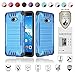 for Huawei Ascend XT2 Case with Full Glass Screen Protector (2nd Version Only), Elate 4G Case, H1711 Case, Metallic Brushed Design Slim Hybrid [Shockproof] Armor Defender Case Cover (Blue)