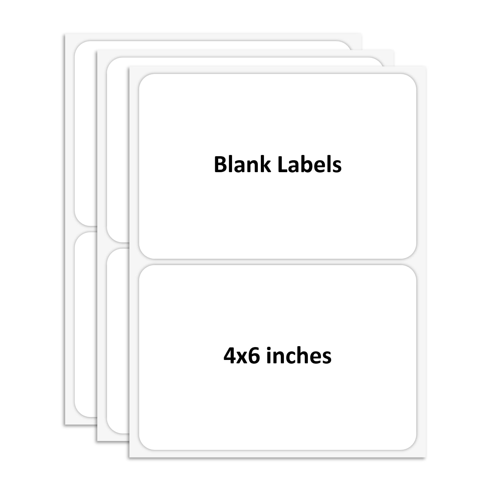 SVNOOC Dry Erase Stickers Multi-Use Removable Labels for Storage Bin Home Office School All Purpose Use, White, Blank Labels, Reusable Sticky Notes, Non-Printable, 4 x 6 inches