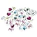 Mermaid Party Favors for Girls Birthday Supplies 72 Mermaid Temporary Tattoos 12 Mermaid Rubber Bracelets 12 Purple & Aqua Mermaid Bead Necklaces for Kids Under The Sea School Classroom Supplies Set