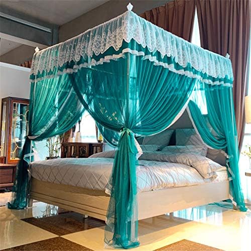 吊り ベッドカーテン キャノピー オシャレ プレミアム 蚊帳 4 コーナーポスト 3つの開口部 Cm 0 無農薬 2 モスキートネット E 180 四角型 簡単設置 超激得sale