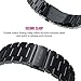V-MORO for Gear S3 Frontier/Classic Band/Galaxy Watch 46mm Bands, XL 22mm Solid Stainless Steel Metal Business Bracelet Strap for Samsung Gear S3 Frontier/Classic Smartwatch/Galaxy Watch R800 Black