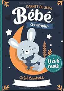 Carnet De Suivi Bebe A Remplir 0 A 6 Mois Cahier Tout En Un Pour Un Suivi Quotidien De Bebe De Son Allaitement De Son Sommeil Et De Sa Sante Cadeau