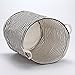 Sea Team 19.7 Inches Large Sized Waterproof Coating Ramie Cotton Fabric Folding Laundry Hamper Bucket Cylindric Burlap Canvas Storage Basket (19.7