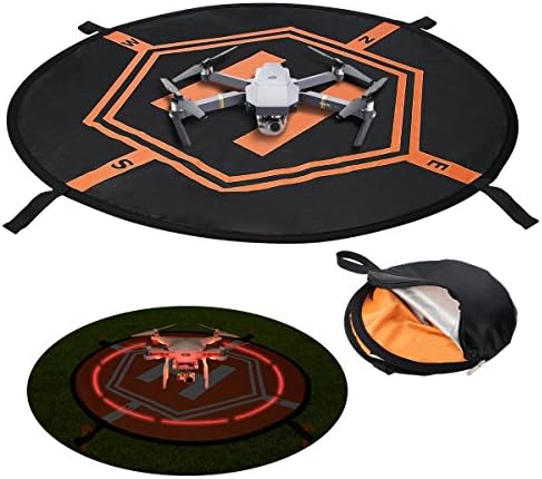 Drone landing pad, Universal Waterproof Portable Fast-Fold UAV Landing Pad for Parrot Disco AR Drones Helicopter, 3D Robotics Solo; PVB Drones, DJI Mavic Pro Phantom 2/3/4/ Pro,AscTec Firefly, Antel R