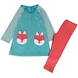 Jastore Kids Girl Cute 2PCS Striped Clothing Set Long Sleeve Top +Leggings Outfits (5T, Blue)