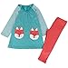 Jastore Kids Girl Cute 2PCS Striped Clothing Set Long Sleeve Top +Leggings Outfits (5T, Blue)