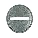 THINKCHANCES Rustic Galvanized Metal Coin Slot Piggy Bank Lid Inserts for Mason Jars (6 Pack, Wide Mouth)