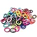 8.5mm Hair Ties Rubber Bands for Women Girls Thick Curly Hair, 100 PCS Mix Color, No Crease No Damage Seamless Large Ponytail Holders for Kids Men, No slip Durable Hair Elastics by CYWLIFE