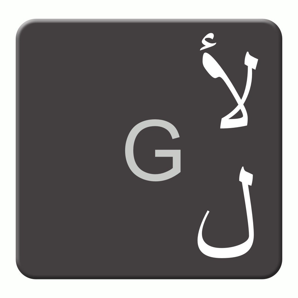 Russian Keyboard Stickers Transparent and Laminated