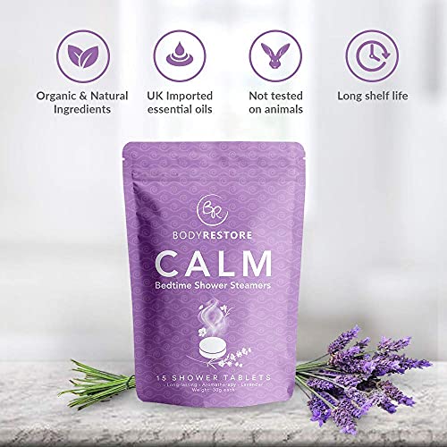 Relief & Calm Shower Steamers 30g Vapor Steam Tablets Relaxation