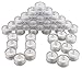 SAMYO Set of 36 Waterproof Wedding Submersible Battery LED Tea Lights Underwater Sub Lights- Wedding Centerpieces Party Decorate (Blue)
