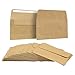 50 Pack A4 Invitation Envelopes, Square Flap Kraft Paper Party Invitation Envelopes, 4.2 x 6 .2