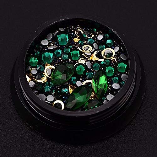 Nail Art Rhinestone Embellishments Gems Nail Studs Mix Sized Nail Art Decoration