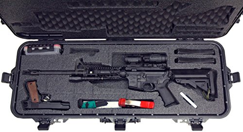 Case Club Pre-Cut AR15 Waterproof Rifle Case with Silica Gel & Accessory Box - Thumbnail 2