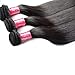 LanQi Brazilian Virgin Hair Straight 3 Bundle Deals 100% Remy Straight Human Hair Weave Extensions Brazilian Hair Weaving