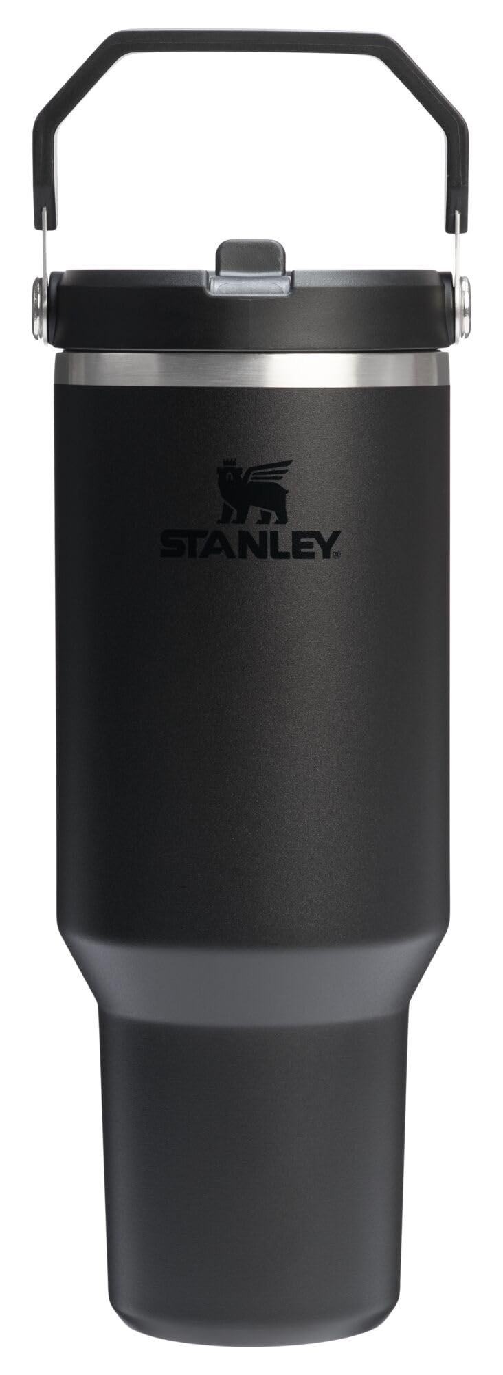 Photo 1 of Stanley IceFlow 2.0 Flip Straw Tumbler with Handle 40 oz | Twist On Lid and Flip Up Straw | Leak Resistant Water Bottle | Insulated Stainless Steel | BPA-Free | Black 2.0