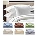 Crystal Trading 4-Piece Bed Sheet Set - Dobby Stripe - 100% Cotton Sateen - 400 Thread Count (Queen, White)