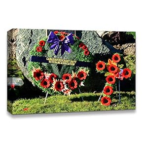 Canvas Wall Art Memorial Day Painting Artwork for Home Prints Framed - 12x18 inches