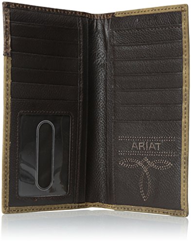 Ariat Ariat Shield Boot Stitch Rodeo Wallet Wallet Medium Distressed Brown One Size