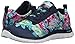 Skechers Sport Women's Wildflowers Fashion Sneaker,Navy/Mint,7.5 M US