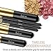 Makeup Brushes, SOLVE 17pcs Professional Kabuki Cosmetics Brush Set Foundation Powder Eye Brushes Kit Golden Black with Box