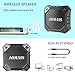 AOMAIS Ultra Portable Wireless Bluetooth Speakers with 8W Loud Sound, Waterproof IPX7 Shower Speaker,Stereo Pairing for Echo Dot, iPhone, iPod, Laptop(Black)
