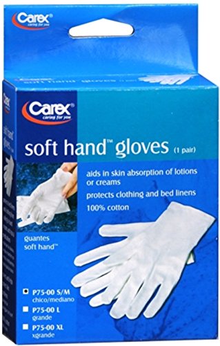 Carex Soft Hand Gloves Small/Medium P75-00 1 Pair (Pack of 4)