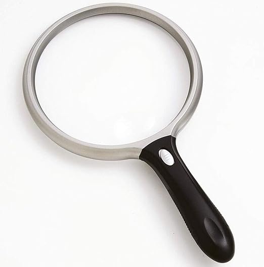 10X/25X Large Handheld Magnifier Reading Magnifying Glass Mirror