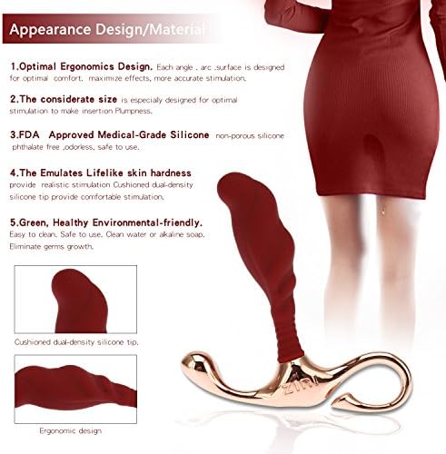 USA SELLER Iron Handheld FDA Approved silicone P-rostate massager (SHIP FROM USA)