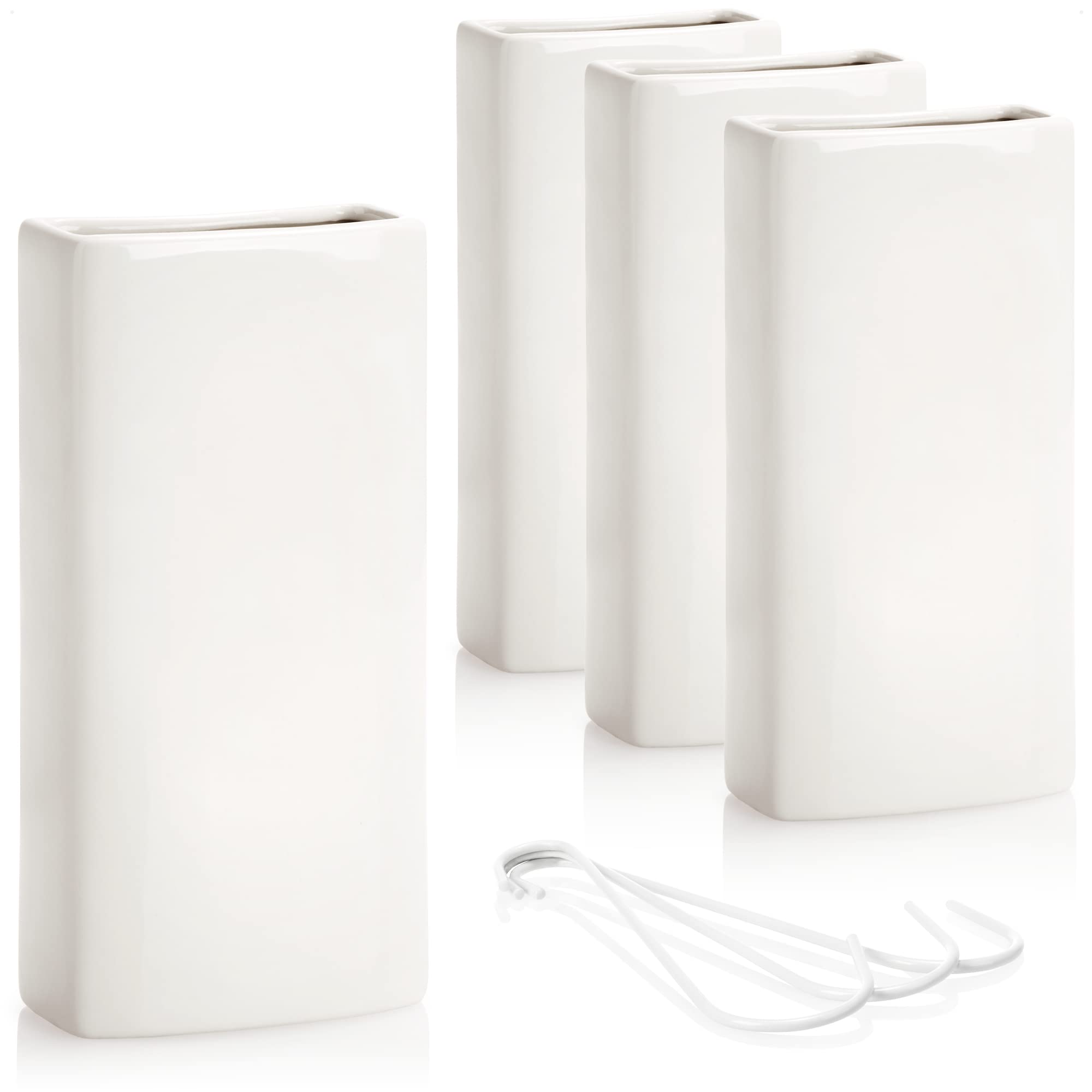 COM-FOUR® 4x air humidifier heating - radiator air humidifier - suspension inside - heating water evaporator made of ceramic (white - inside suspension)