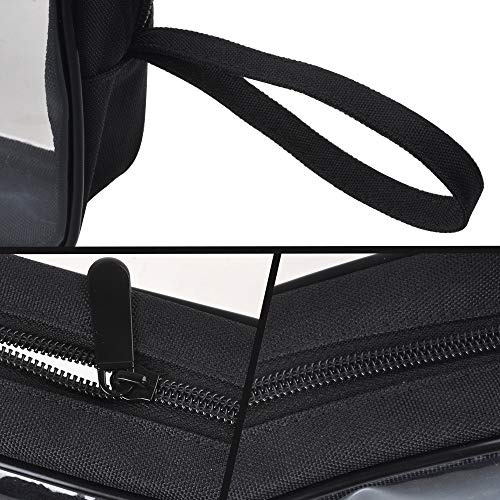 3 pcs CGBE TSA Approved Toiletry Bag with Handle Strap, Clear Toiletry Bag for Liquid Bottles/Cosmetic 3-1-1 Travel Toiletry Bag, Quart Size Carry on Makeup Pouch 3 Packs (Upgrade Black) - Thumbnail 2