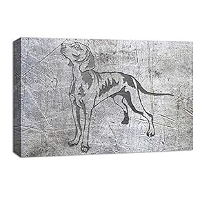 Canvas Wall Art Abstract Wild Animals Painting Artwork for Home Prints Framed - 12x18 inches