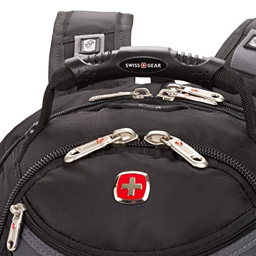 SwissGear 1900 Scansmart TSA 17Inch Laptop Backpack, Gray/Black on