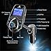 Bluetooth FM Transmitter for Car, Houzetek Wireless In-Car Radio Transmitter Adapter with Dual USB Port, Phone Music Player Car Charger with 1.4 Inches Display, Support TF Card Slot AUX Input