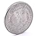 Doowops Super Flipper Coin Morgan/Half Dollar Copy Coin Magic Tricks Professional Funny Trick for Magicians Magic Accessories Props Gimmick (Morgan Flipper Coin)