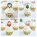 Yunko 100 Pcs Merry Christmas Decorative Cake Toppers Cupcake Decorating Tools