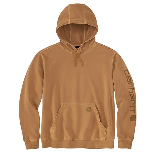 Carhartt Men's Relaxed Fit Midweight French Terry Graphic Sweatshirt, Carhartt Brown, Large