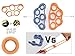 Helonge Finger Stretcher Exerciser, 6 Level Resistance, Hand Finger Grips Extensor Strengthening Training for Arthritis, Strokes, Piano, Guitar, Rock Climbing, Violin, Cello, Physical Therapy