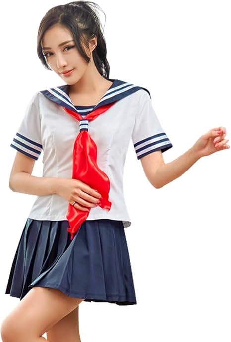 Amazon Anna Mu ハロウィン 仮装 コスプレ コスチューム セーラー服 半袖 女子高校生 Z2222 コスプレ 仮装 通販