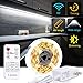 PANGTON VILLA Under Cabinet RF Remote Timing Function 13ft Flexible LED Strip 6000K Daylight White for Kitchen, Cupboard, Desk, Monitor Back, Shelf, Tape Light Set