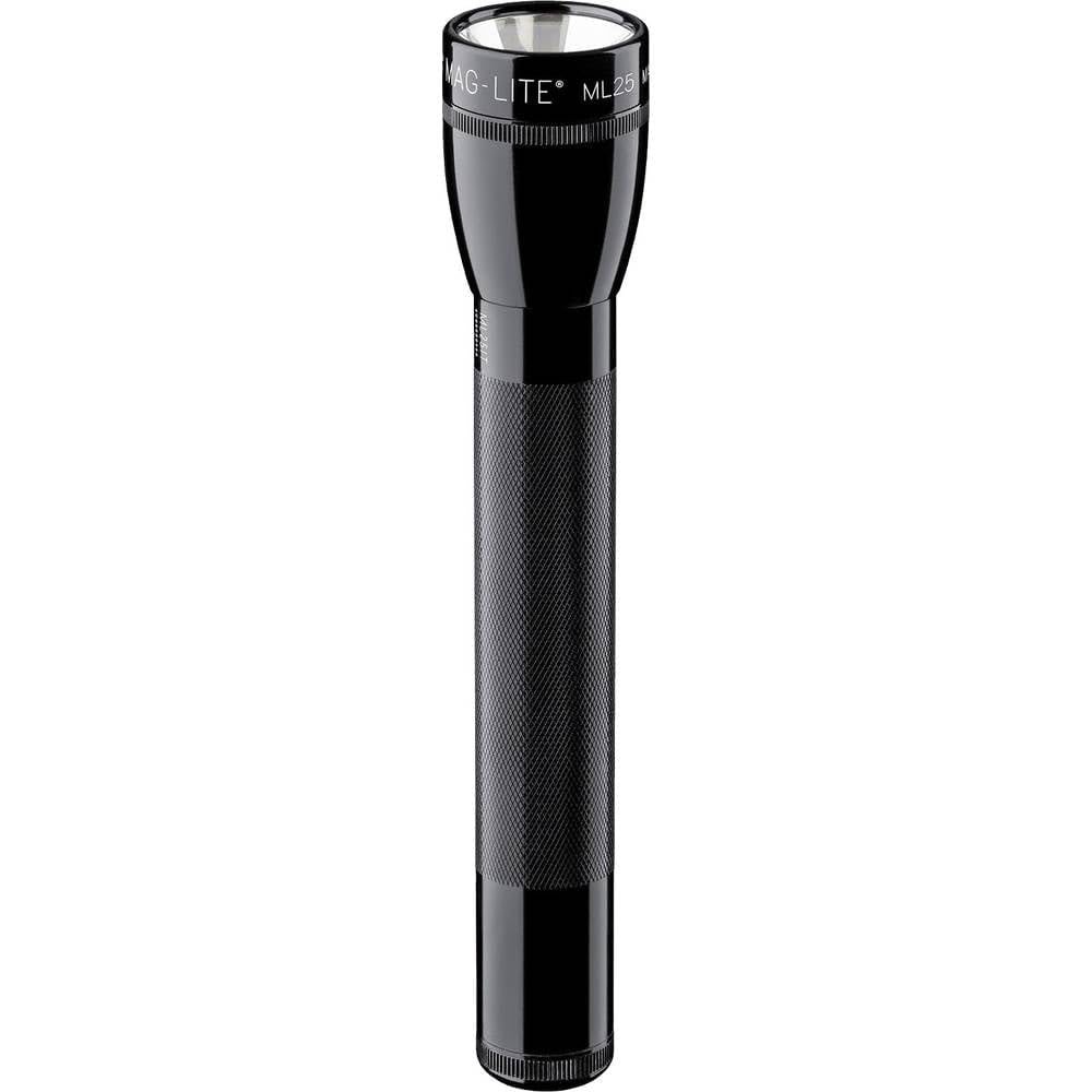 Mag-Lite 3 C-Cell Flashlight, Aluminium, Black, 222 m