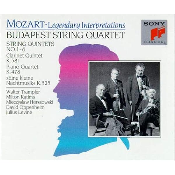 Wolfgang Amadeus Mozart, Budapest String Quartet, Walter Trampler