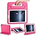 CAM-ULATA Case for iPad Air 1 Air 2 iPad 2018/2017 Case for Kids 9.7 inch Shock Proof Apple 5th 6th Generation Cover Kids Proof Pink