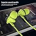 UiiSii C200 in Ear Sports Headphone with Mic for Smartphones - Green