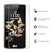 LG K8 Screen Protector, PLESONLG K8 Tempered Glass Screen Protector [0.2mm, 2.5D Edge, 9H Hardness] Ultra Clear & Smooth/Bubble Free/Anti Scratch Glass Screen Protector for LG K8