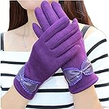 Aircee Women Touchscreen Texting Spandex Velvet Smartphone Gloves